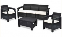 Комплект мебели из двух кресел, дивана и стола KETTER Corfu Triple Set Комплект мебели из двух кресел, дивана и стола KETTER Corfu Triple Set