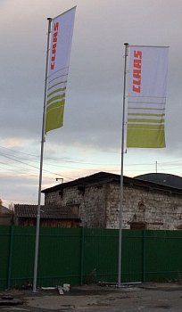 Флагшток уличный стационарный секционный Nordwerk СУПЕР БАННЕР 16 метров