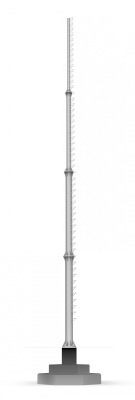 Мачта стальная свободностоящая 12м