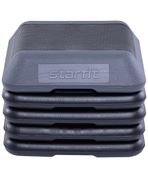 Степ-платформа SP-401 40х40х30 см, 5-уровневая, квадратная, с обрезиненным покрытием