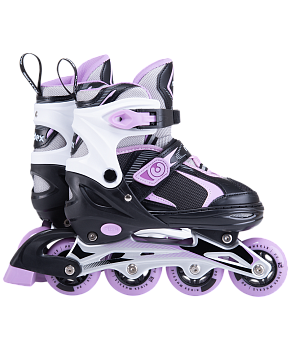 Ролики раздвижные Allure Purple, алюминиевая рама